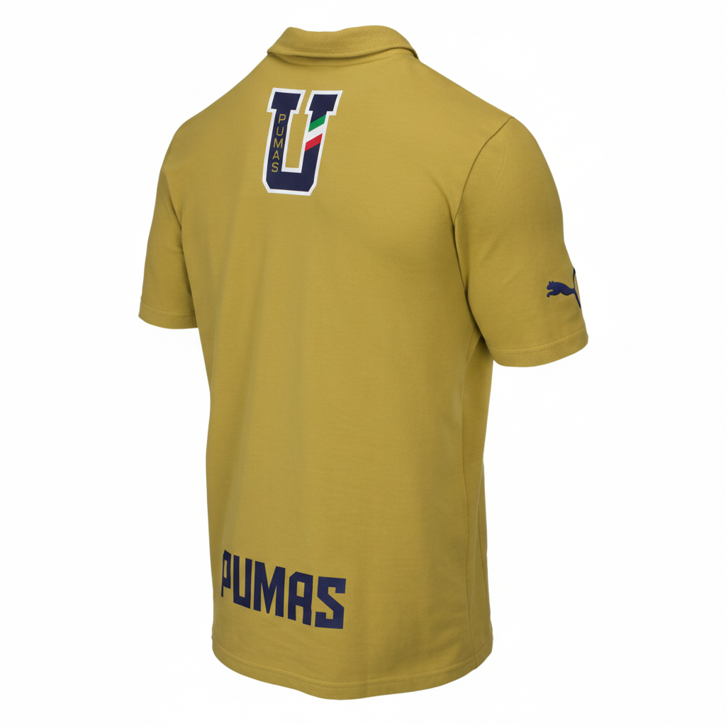 PUMA PUMAS UNAM LEISURE POLO Dorado / Azul Medieval 2