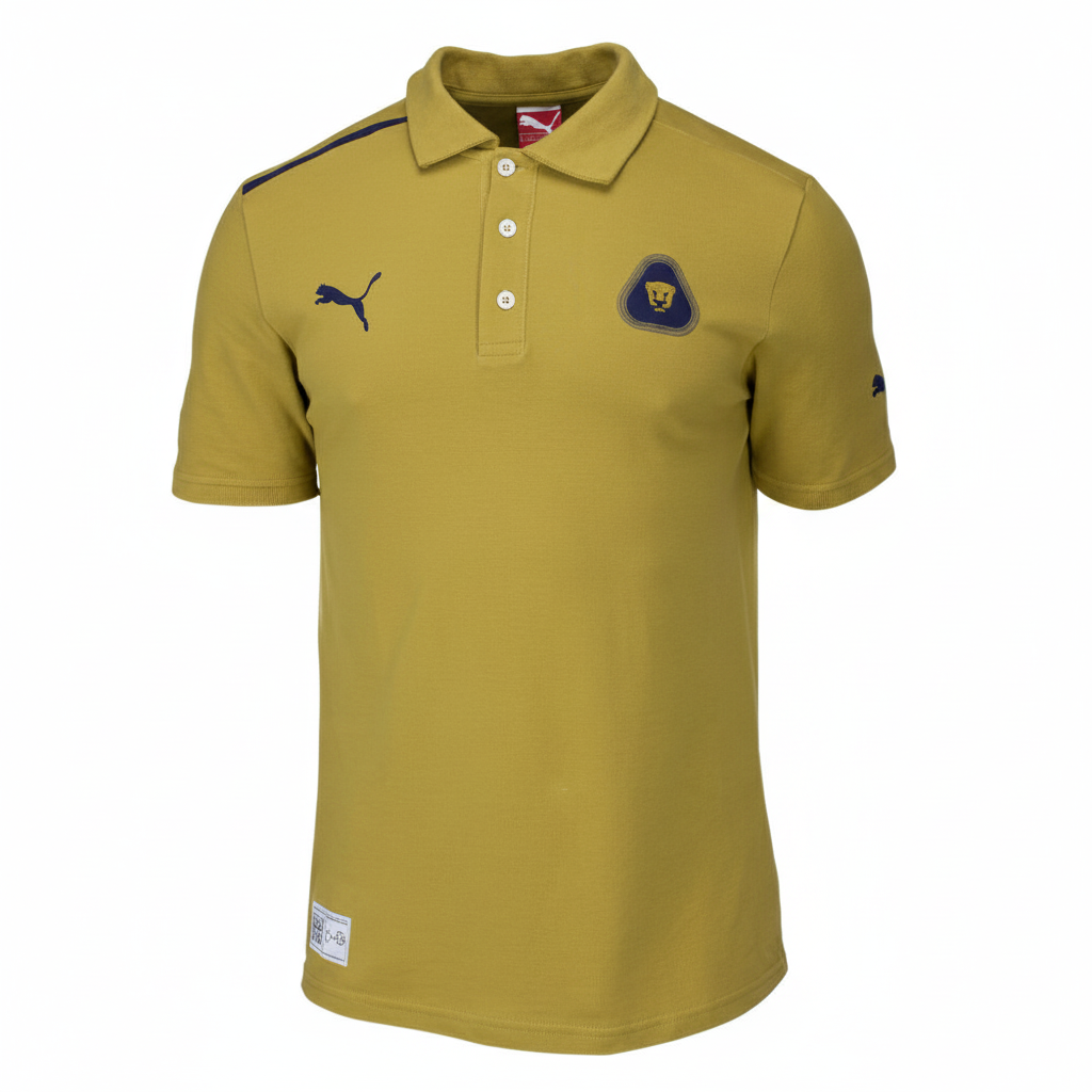 PUMA PUMAS UNAM LEISURE POLO Dorado / Azul Medieval 3