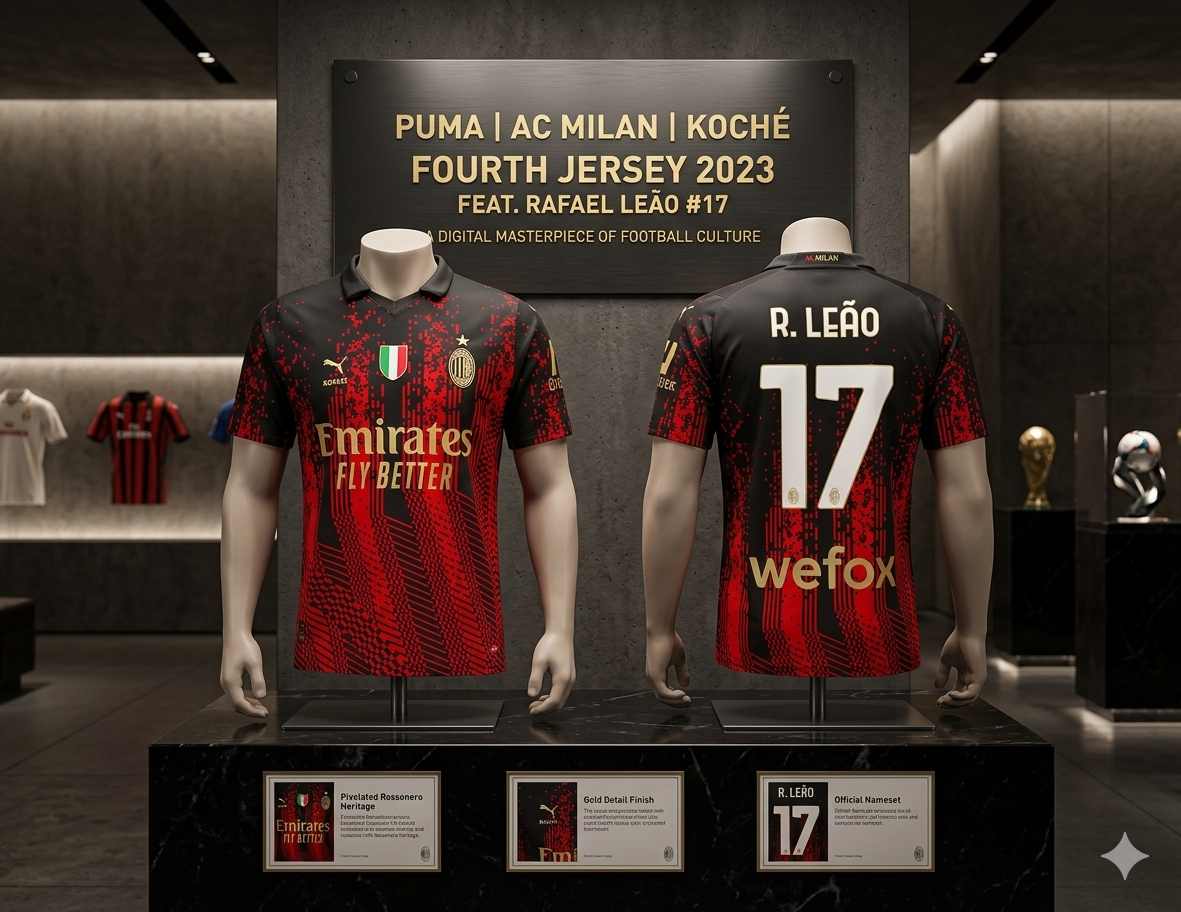PUMA RAFAEL LEAO AC MILAN X KOCHE JERSEY CUARTO 2022/23