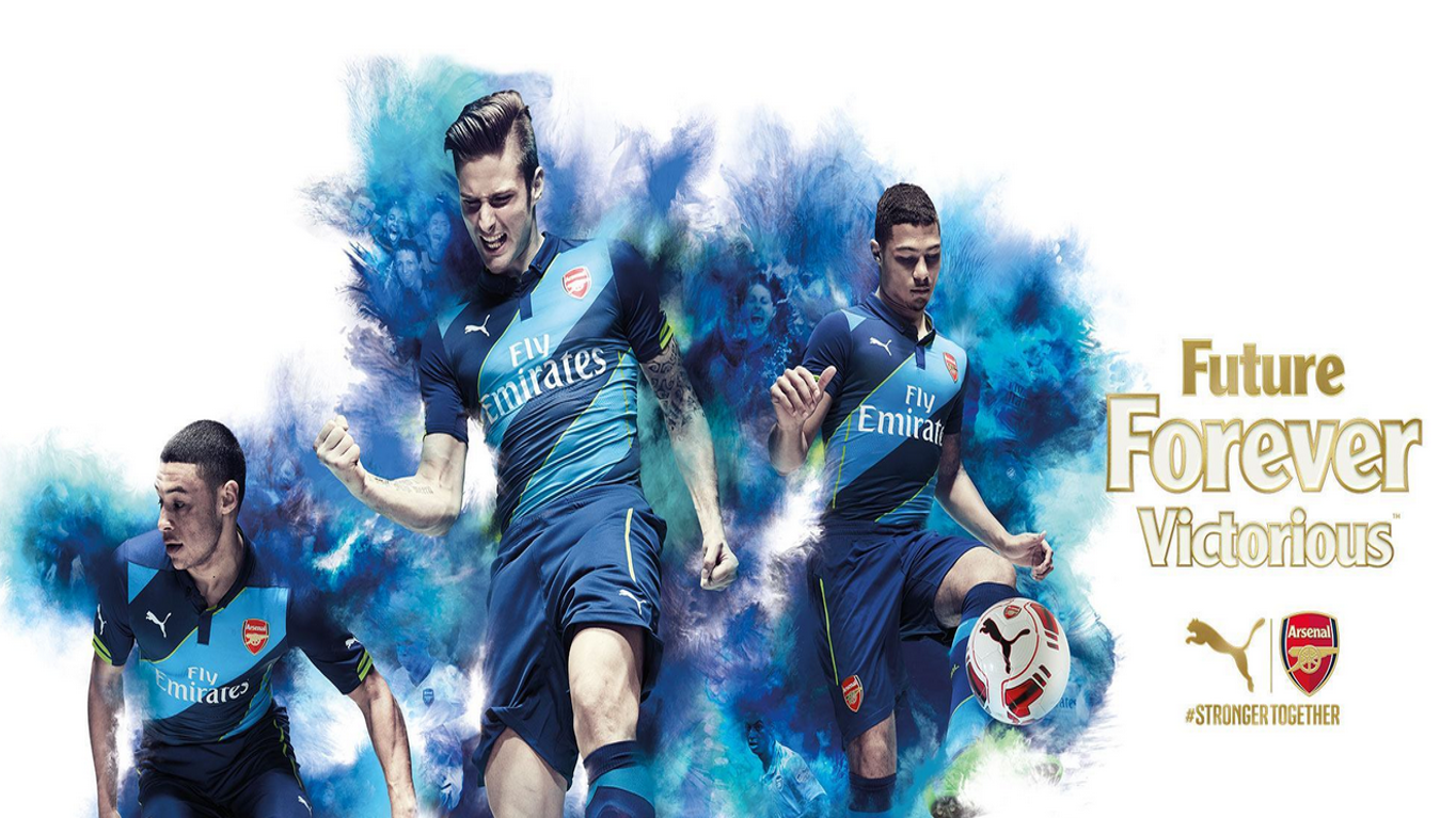 PUMA THIERRY HENRY ARSENAL FC JERSEY MANGA LARGA TERCERO 2014/15 5
