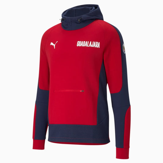 PUMA CHIVAS DEL GUADALAJARA SUDADERA CON GORRA EVOSTRIPE 2021 1