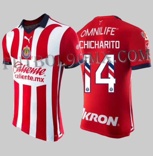 PUMA CHICHARITO CHIVAS DE GUADALAJARA JERSEY PROMO MATCH AUTÉNTICO DE CASA 2023/24 1