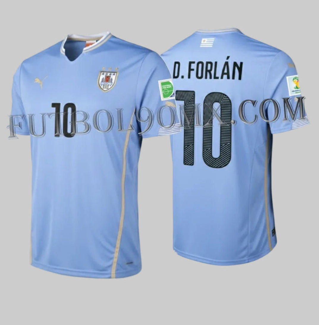 PUMA DIEGO FORLAN URUGUAY JERSEY DE CASA COPA MUNDIAL FIFA 2014 1