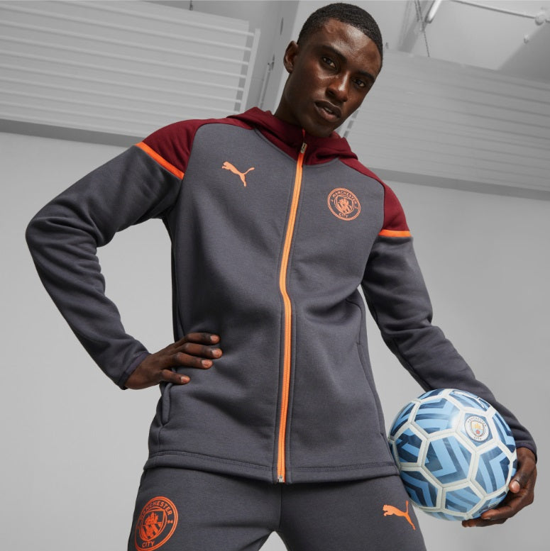 PUMA MANCHESTER CITY CASUALS CHAMARRA CON GORRA 2023/24 8