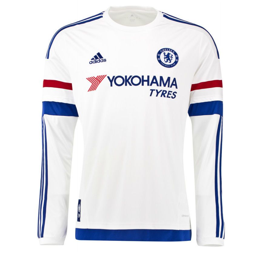 ADIDAS CHELSEA FC JERSEY MANGA LARGA DE VISITA PARA NIÑOS 2015/16