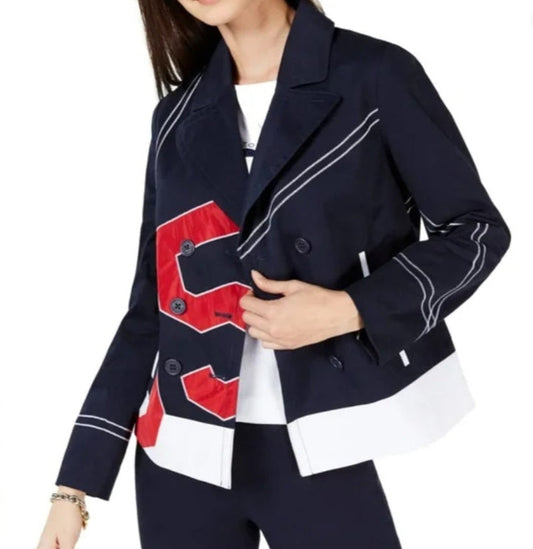 TOMMY HILFIGER CHAMARRA COLORBLOCKED CON LOGO PARA MUJER 1