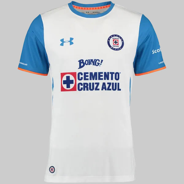 Detalle de los patrocinios frontales Cemento Cruz Azul y Boing! en el jersey 2015/16 (Ref. 1272315 100) en la Historical Archive Boutique de Futbol90MX