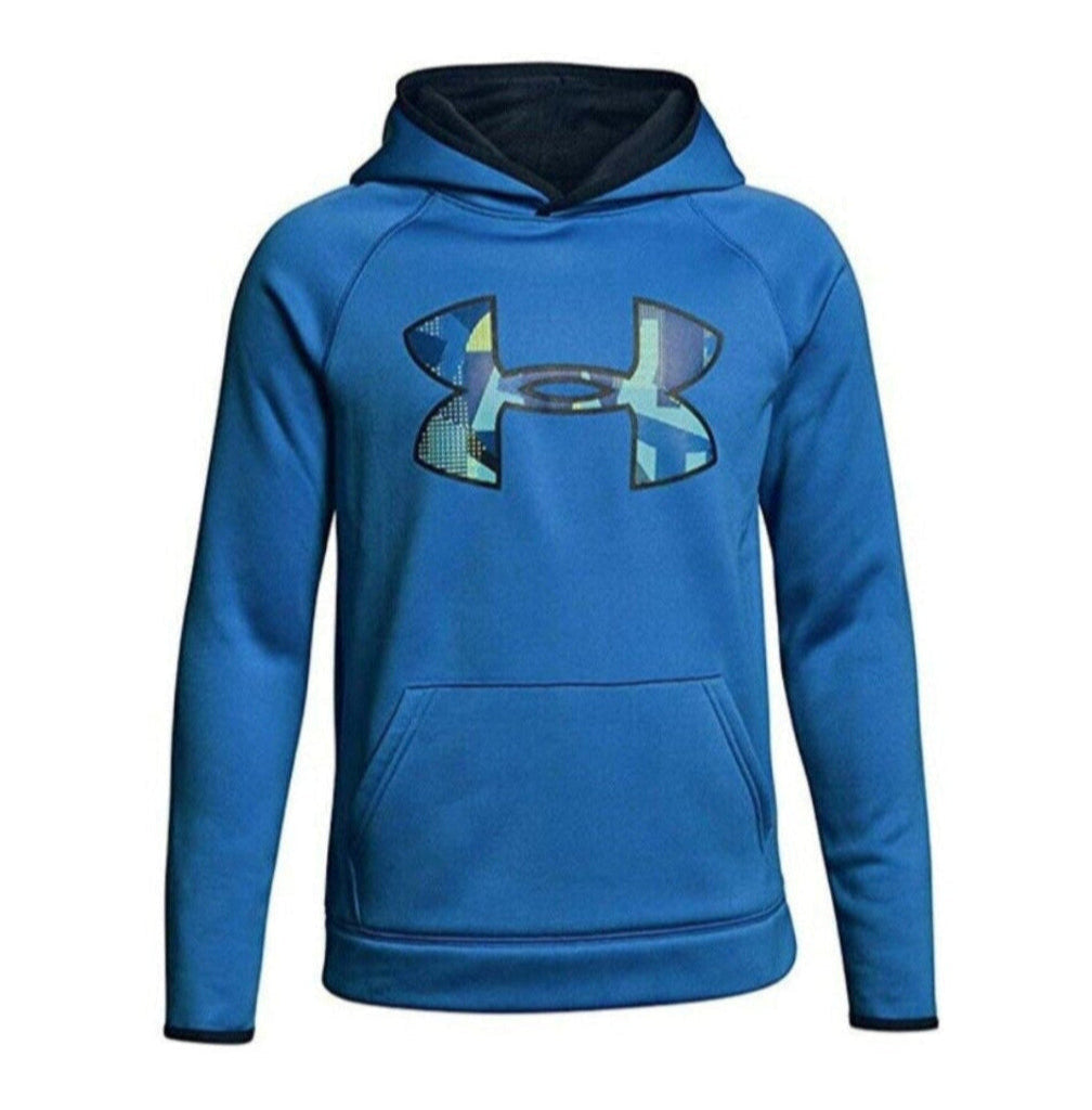 UNDER ARMOUR AF SUDADERA LOGO CON GORRA PARA NIÑOS Azul 2