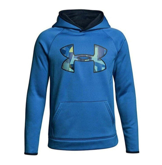 UNDER ARMOUR AF SUDADERA LOGO CON GORRA PARA NIÑOS Azul 2