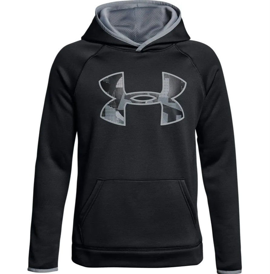 UNDER ARMOUR AF SUDADERA LOGO CON GORRA PARA NIÑOS Negro