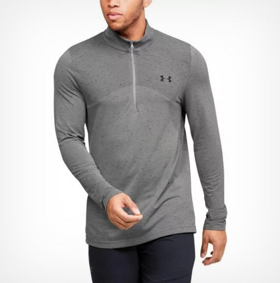 UNDER ARMOUR JERSEY SEAMLESS DE ENTRENAMIENTO CON ½ CIERRE Verde Seco 3