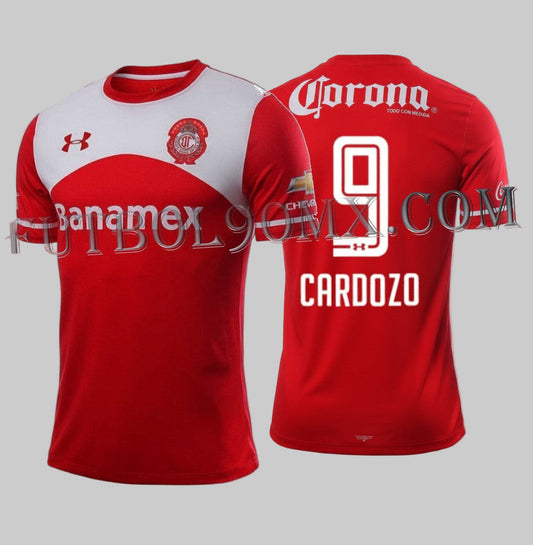 UNDER ARMOUR JOSE SATURNINO CARDOZO CLUB DEPORTIVO TOLUCA JERSEY DE CASA 2015/16 1