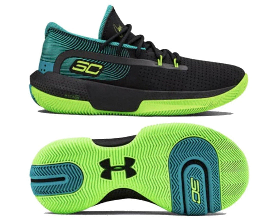 UNDER ARMOUR STEPHEN CURRY 3ZERO III ZAPATOS DE BASKETBALL PARA NIÑOS Negro 0
