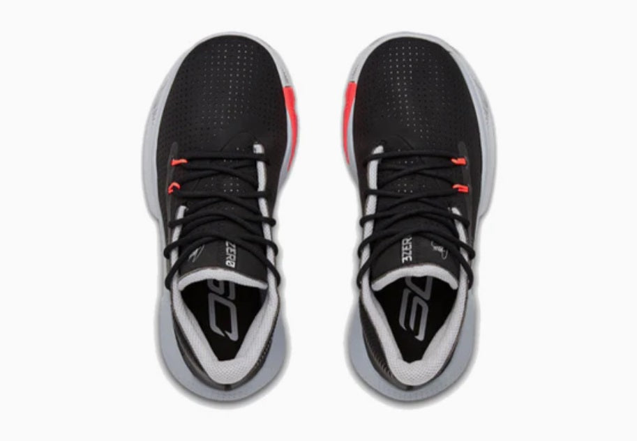 UNDER ARMOUR STEPHEN CURRY 3ZERO III ZAPATOS DE BASKETBALL PARA NIÑOS Negro / Gris 3