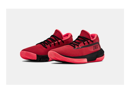 UNDER ARMOUR STEPHEN CURRY 3ZERO III ZAPATOS DE BASKETBALL PARA NIÑOS Rojo