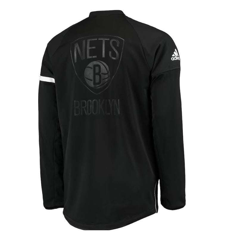ADIDAS NBA BROOKLYN NETS AUTHENTIC ON COURT CHAMARRA DE CALENTAMIENTO TEAM ISSUE PRO CUT 2