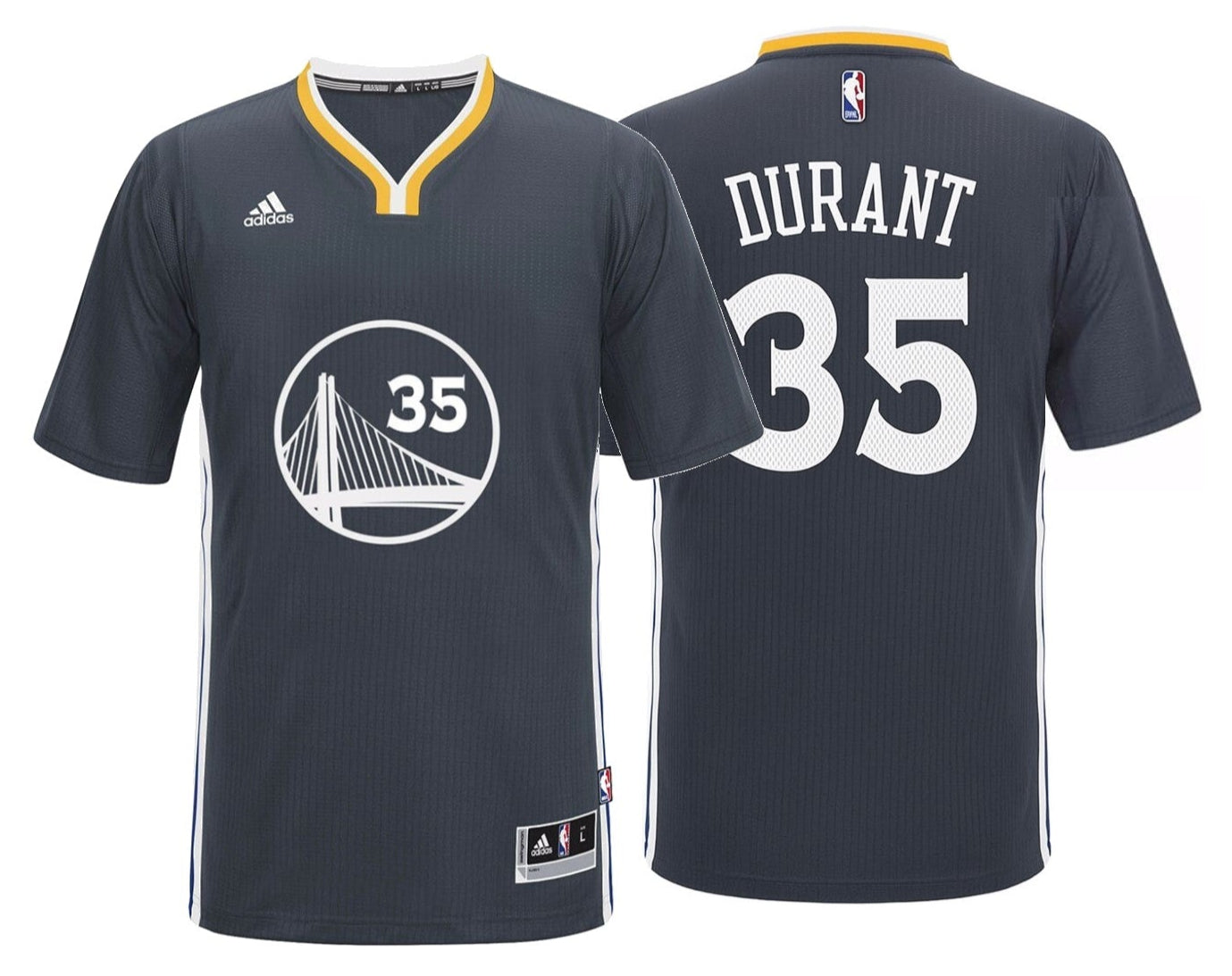 ADIDAS KEVIN DURANT GOLDEN STATE WARRIORS SWINGMAN JERSEY ALTERNATIVO Gris 5