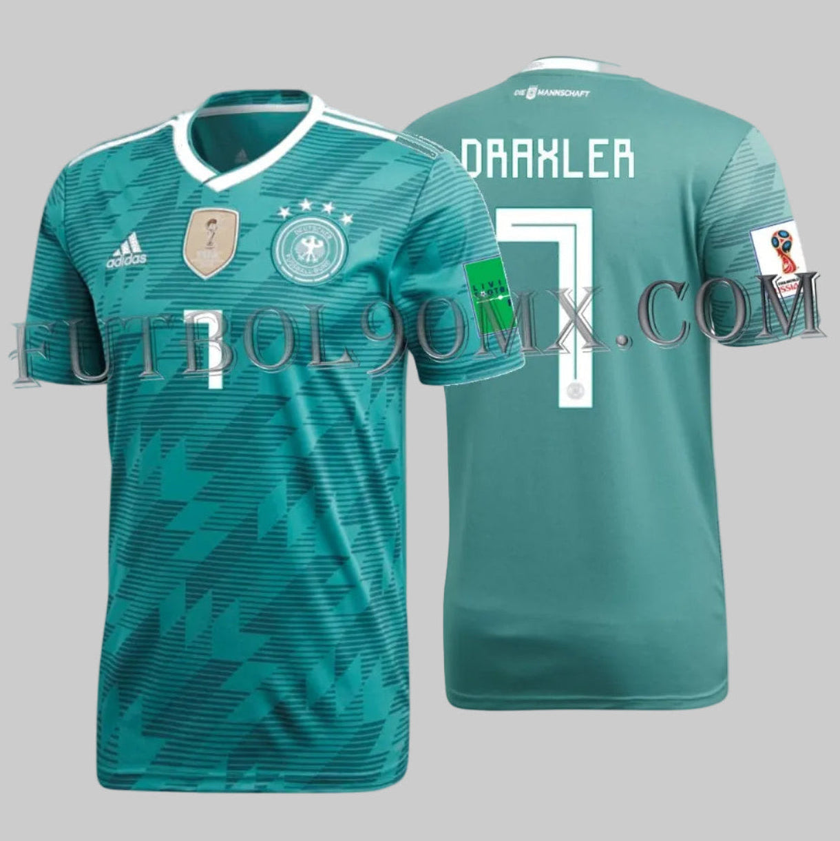 ADIDAS JULIAN DRAXLER ALEMANIA JERSEY DE VISITA COPA MUNDIAL FIFA 2018 1