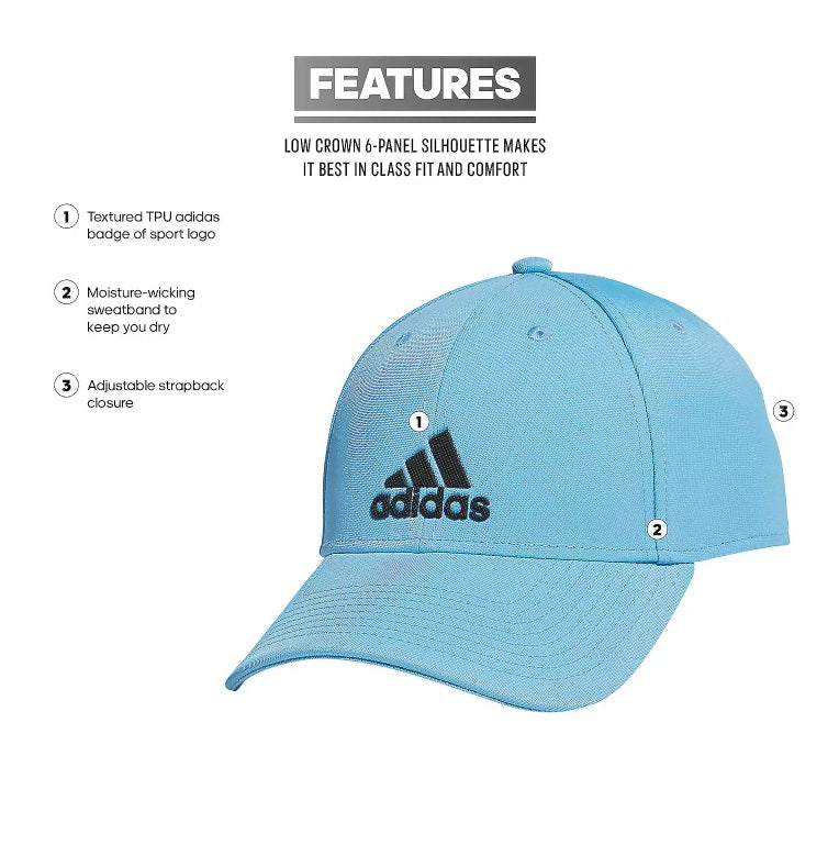 ADIDAS GORRA AJUSTABLE DECISION 3 Semi Azul 4