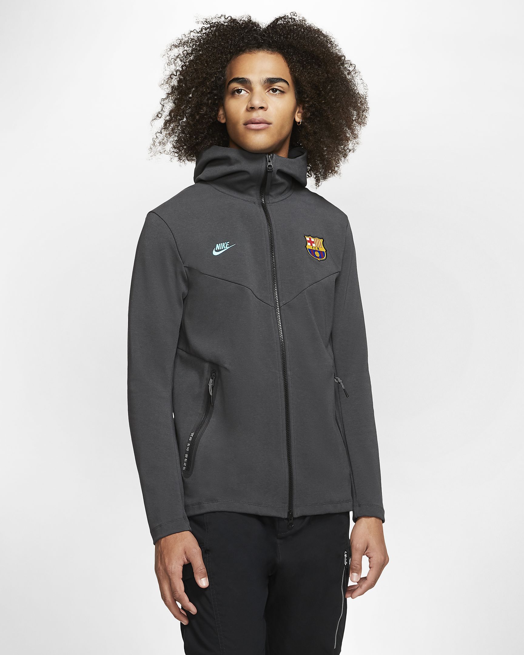 NIKE FC BARCELONA TECH PACK CHAMARRA DE GORRA CON CIERRE COMPLETO 2019/20 7