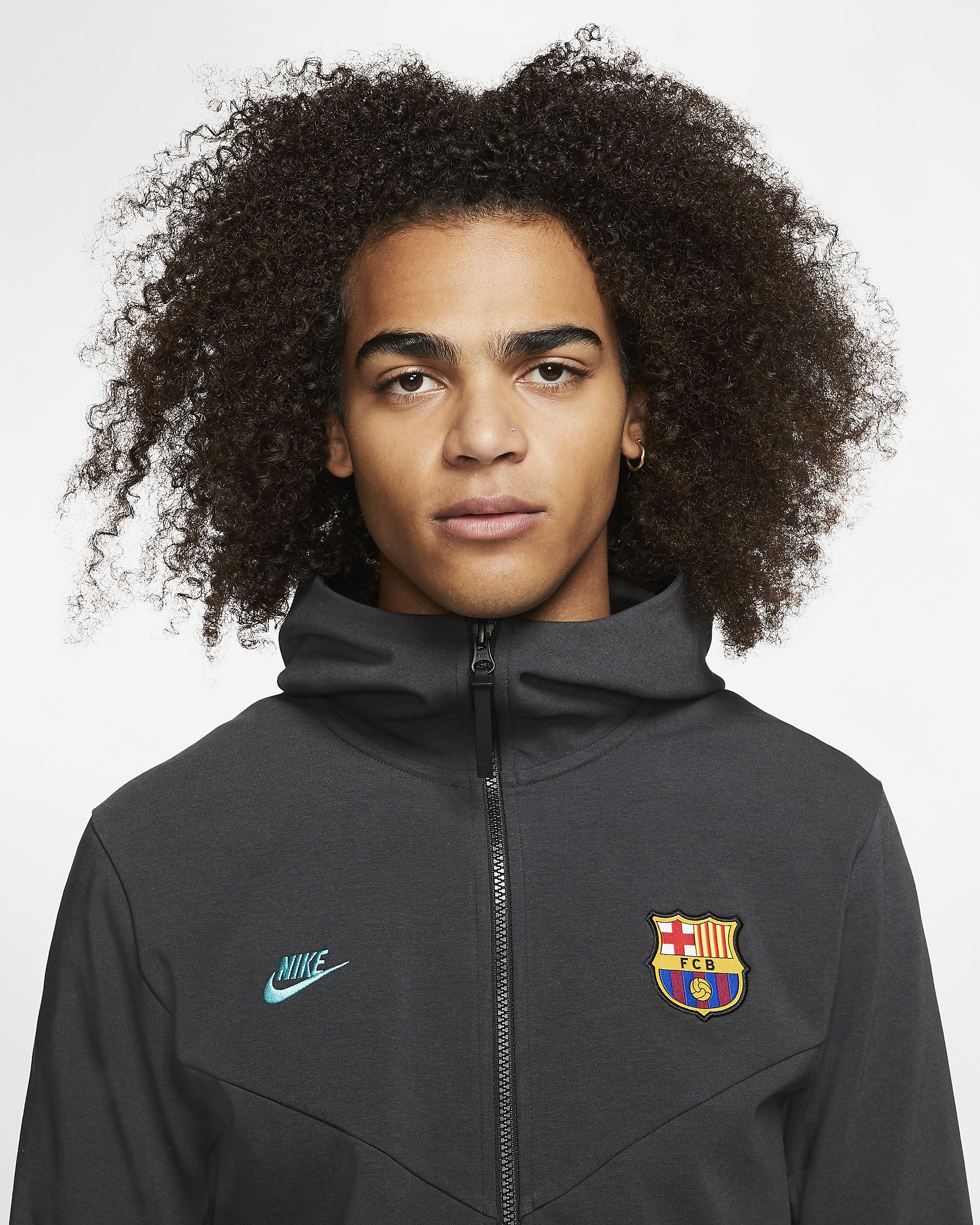 NIKE FC BARCELONA TECH PACK CHAMARRA DE GORRA CON CIERRE COMPLETO 2019/20 3