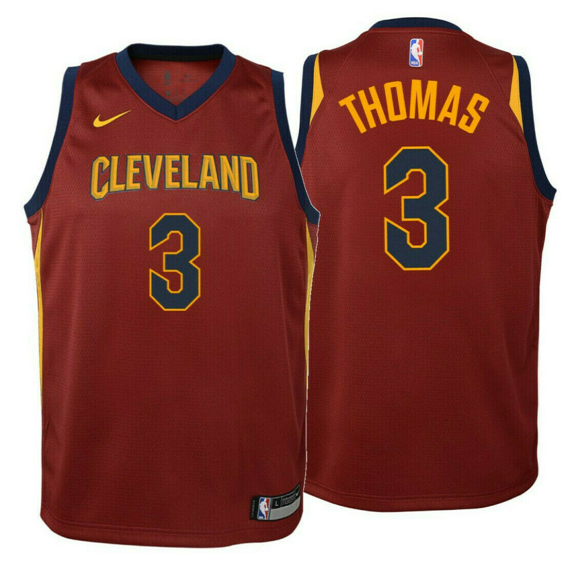 NIKE ISAIAH THOMAS CLEVELAND CAVALIERS SWINGMAN JERSEY EDICION ICON PARA NIÑO 6