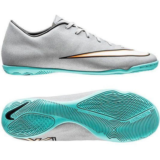NIKE CR7 MERCURIAL VICTORY V CR IC ZAPATOS PARA FUTBOL SALA Plata 1