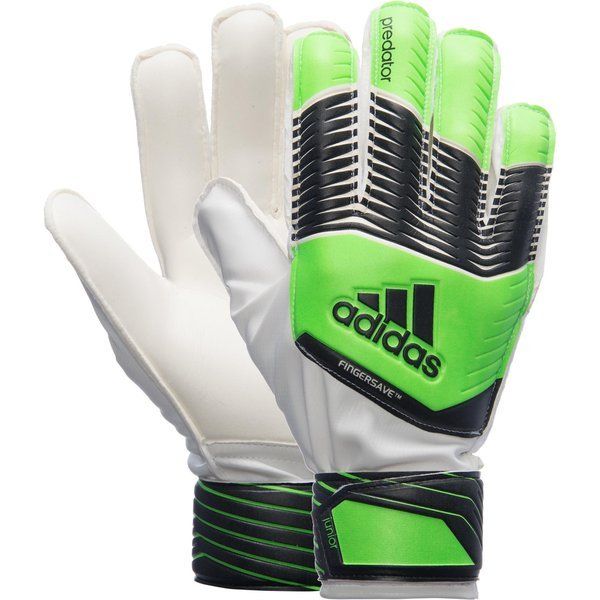 ADIDAS PREDATOR GUANTES FINGERSAVE JUNIOR Verde Solar 1