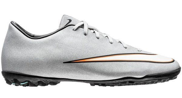 NIKE CR7 MERCURIAL VICTORY V CR TF TURF ZAPATOS DE FUTBOL PARA CESPED ARTIFICIAL Plata 2