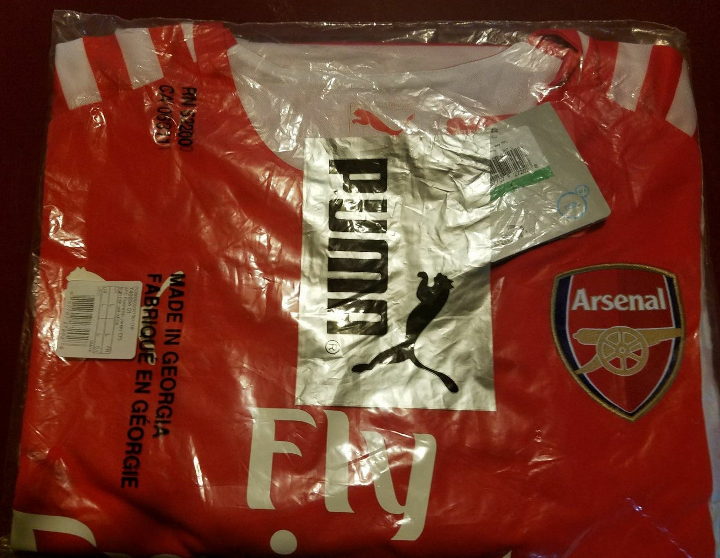 PUMA ARSENAL JERSEY PRE PARTIDO Rojo/Blanco 4