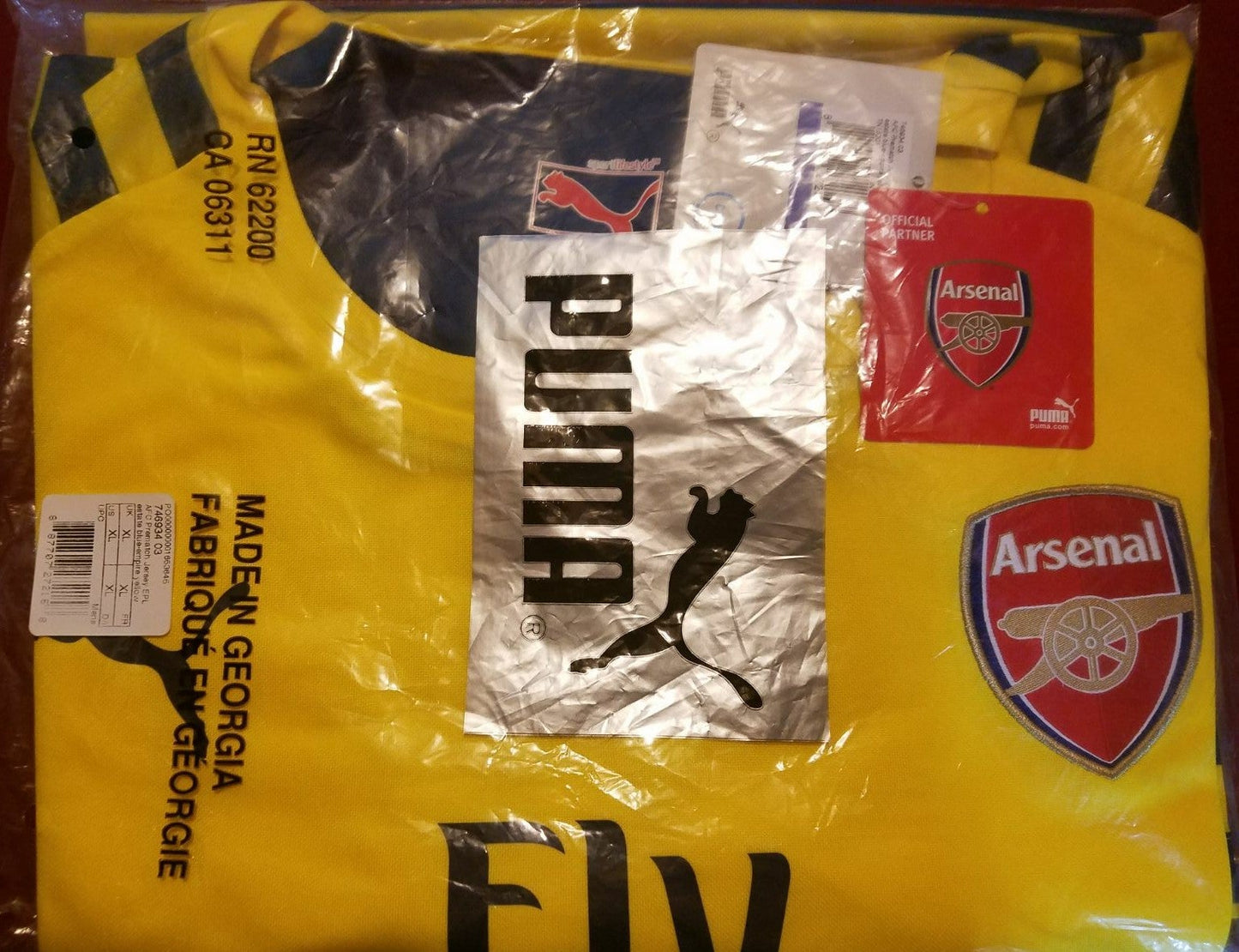 PUMA ARSENAL JERSEY PRE PARTIDO Amarillo/Azul 4