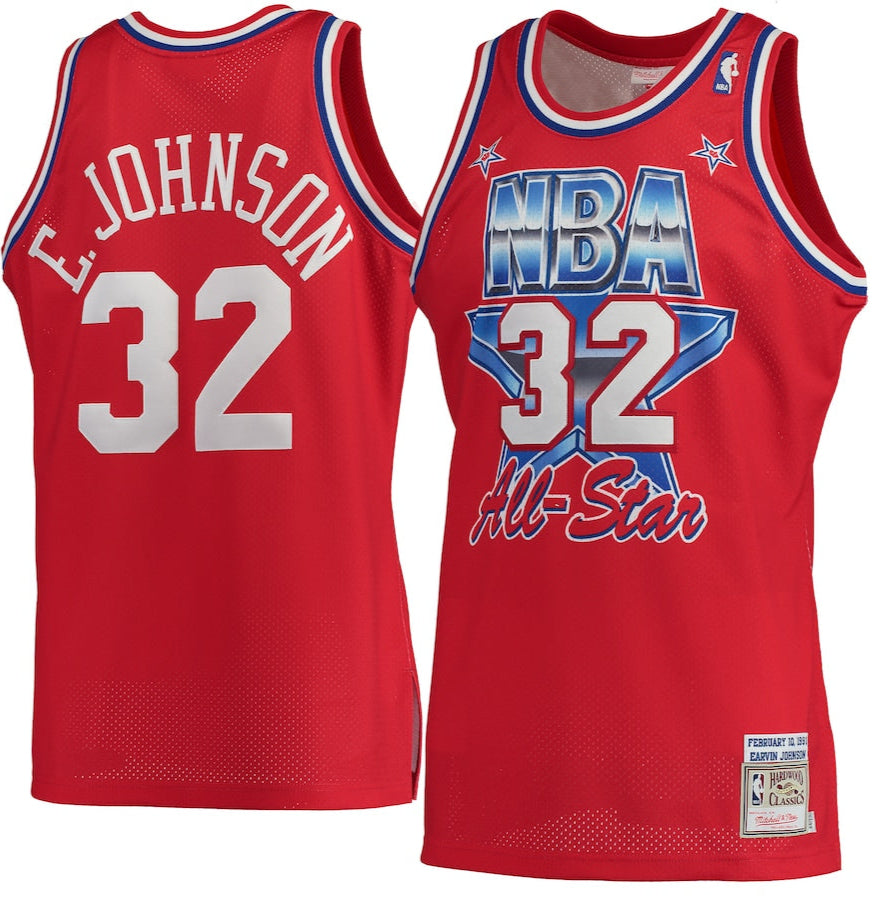 MITCHELL & NESS NBA HARDWOOD CLASSICS MAGIC JOHNSON JERSEY AUTENTICO ALL-STAR 1991 1