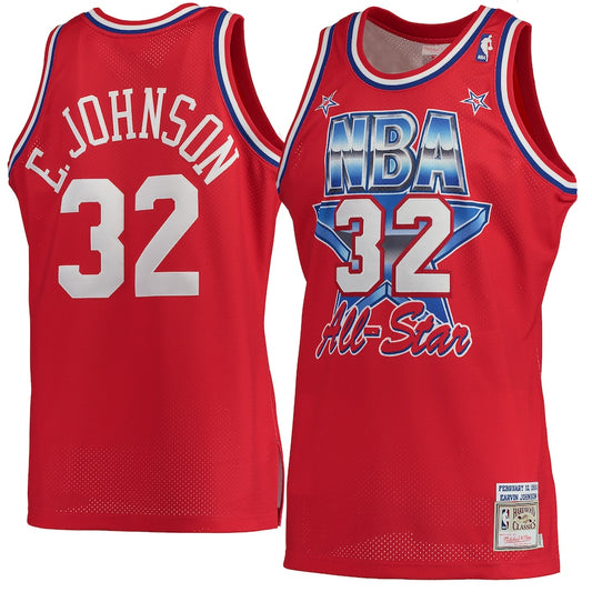 MITCHELL & NESS NBA HARDWOOD CLASSICS MAGIC JOHNSON JERSEY AUTENTICO ALL-STAR 1991 1