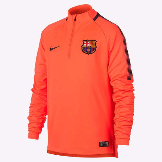 NIKE FC BARCELONA DRY SQUAD SUDADERA DE ENTRENAMIENTO PARA NIÑO 2017/18 Hipercarmesí