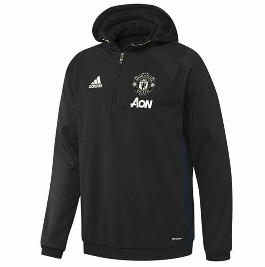 ADIDAS MANCHESTER UNITED SUDADERA DE GORRA CON CIERRE 1/4 2016/17 1