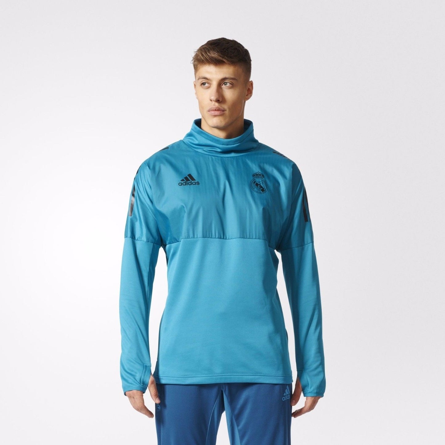ADIDAS REAL MADRID SUDADERA HÍBRIDA DE ENTRENAMIENTO UEFA CHAMPIONS LEAGUE 2017/18 7