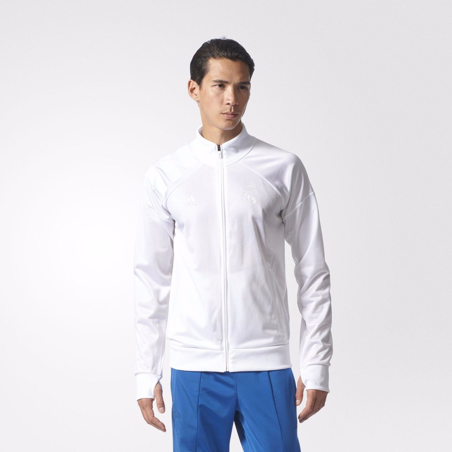 ADIDAS REAL MADRID CHAMARRA DE PISTA L.I. 2017/18 Blanco 7