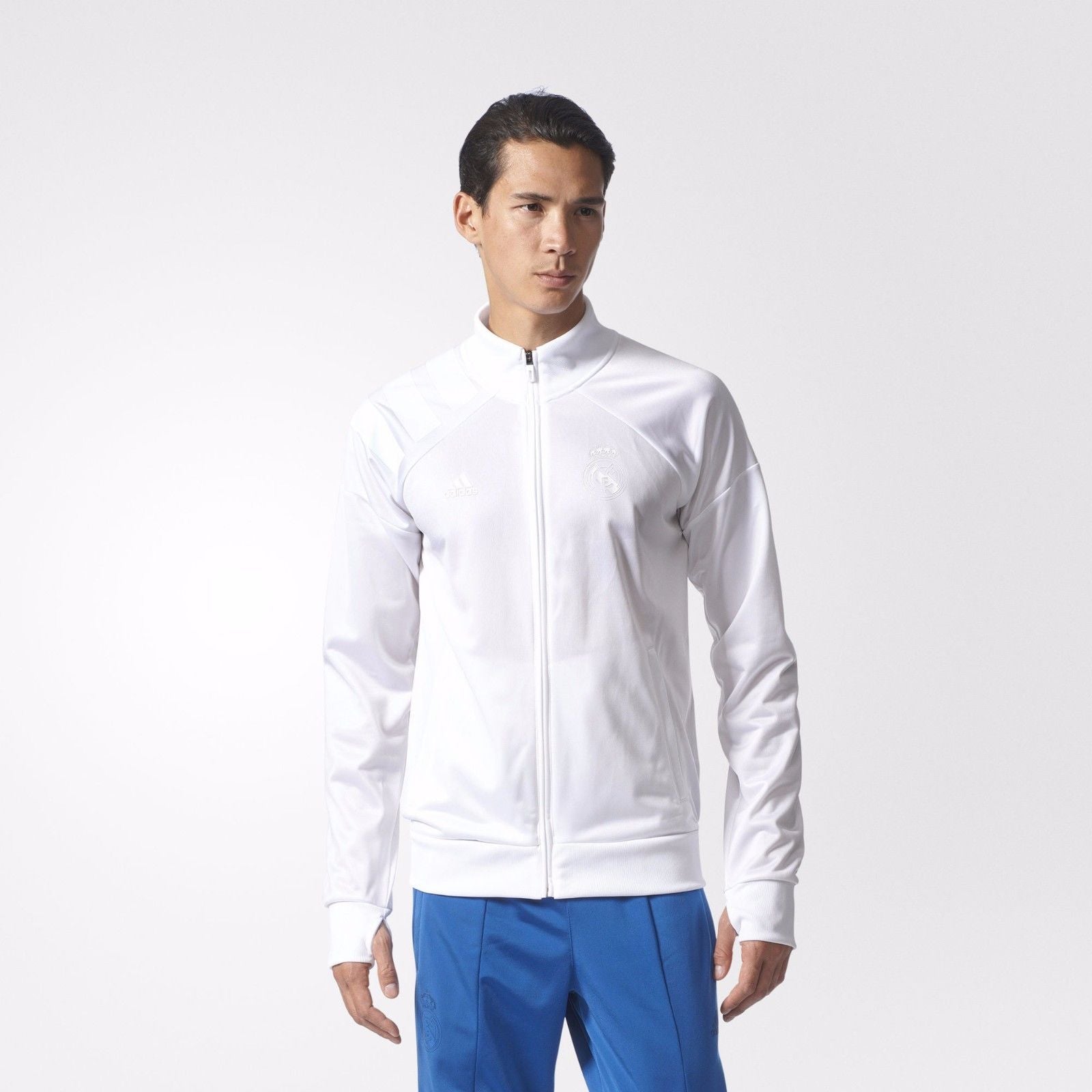 ADIDAS REAL MADRID CHAMARRA DE PISTA L.I. 2017/18 Blanco 7