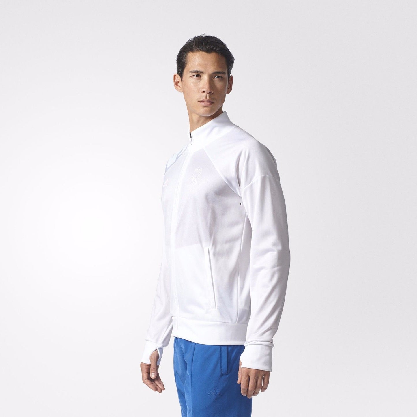 ADIDAS REAL MADRID CHAMARRA DE PISTA L.I. 2017/18 Blanco 6