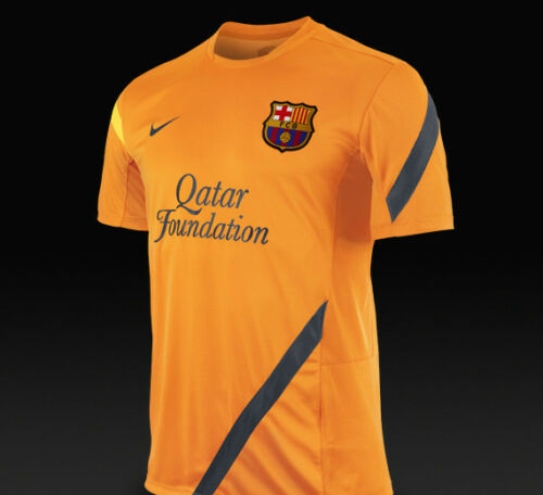 NIKE FC BARCELONA JERSEY DE ENTRENAMIENTO Naranja 4