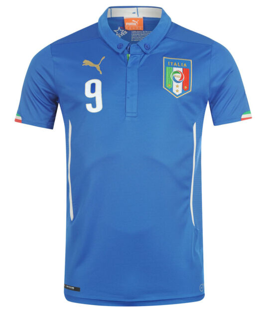 PUMA MARIO BALOTELLI ITALIA JERSEY DE CASA COPA MUNDIAL FIFA 2014 2