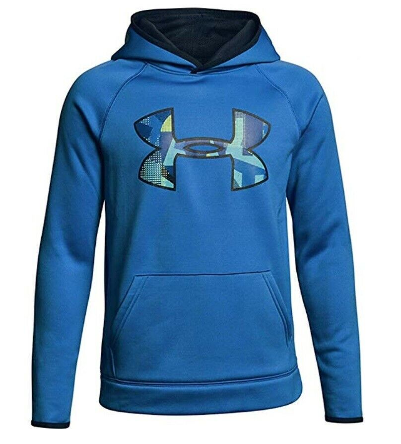 UNDER ARMOUR AF SUDADERA LOGO CON GORRA PARA NIÑOS Azul 1