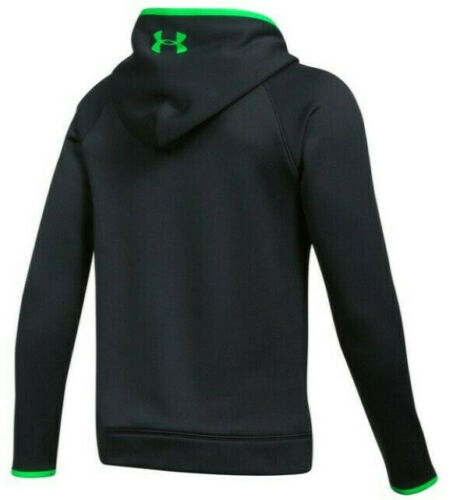 UNDER ARMOUR AF SUDADERA LOGO CON GORRA PARA NIÑOS Negro / Verde 2