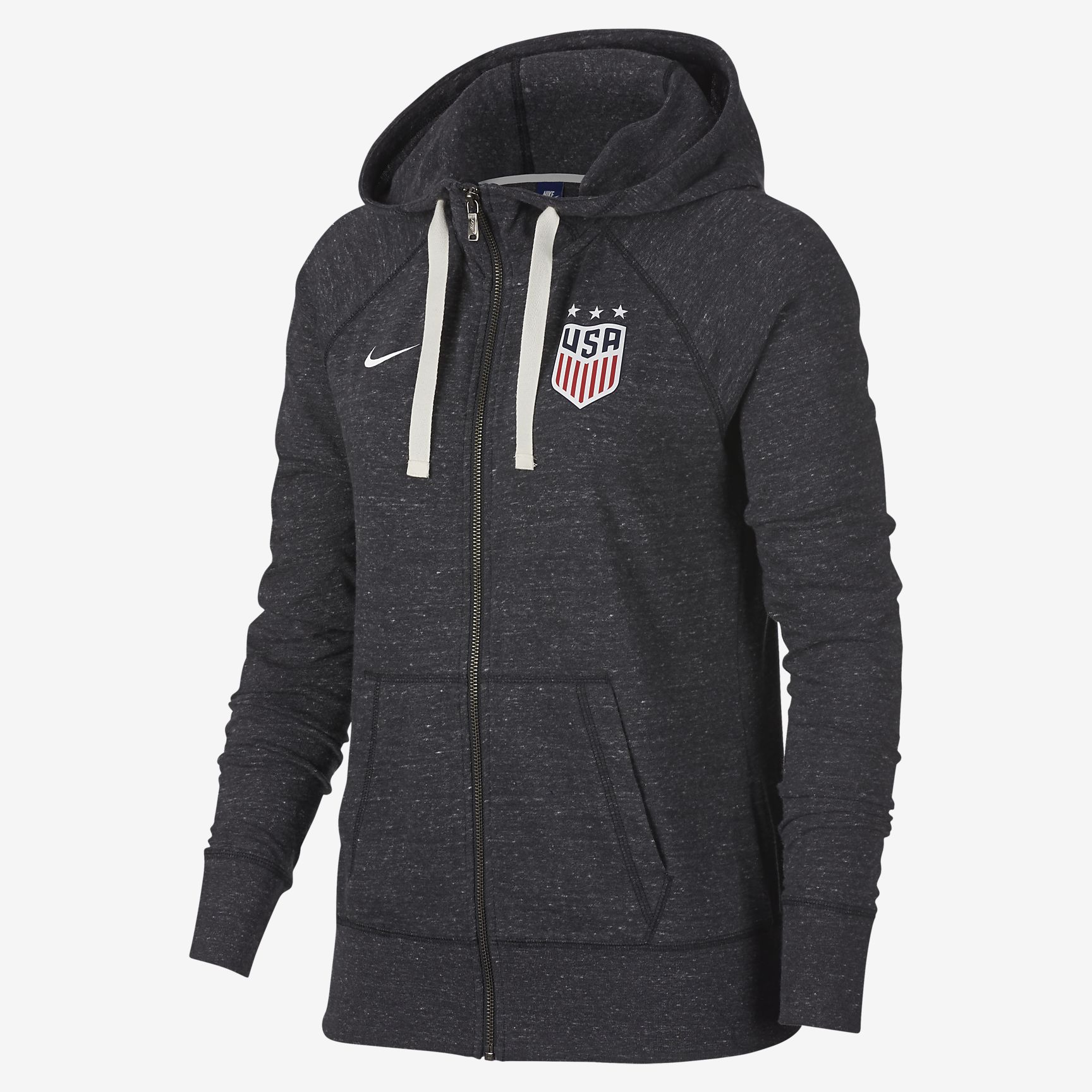 NIKE USA USWNT SUDADERA GYM VINTAGE CON GORRA Y CIERRE COMPLETO PARA MUJER 1